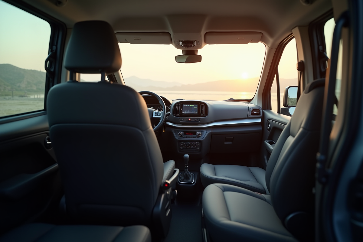 Intérieur du Peugeot Rifter 2024 vue de l arrière