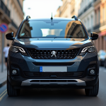 Peugeot Rifter 2024 stationne en ville en journée
