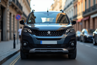 Peugeot Rifter 2024 stationne en ville en journée