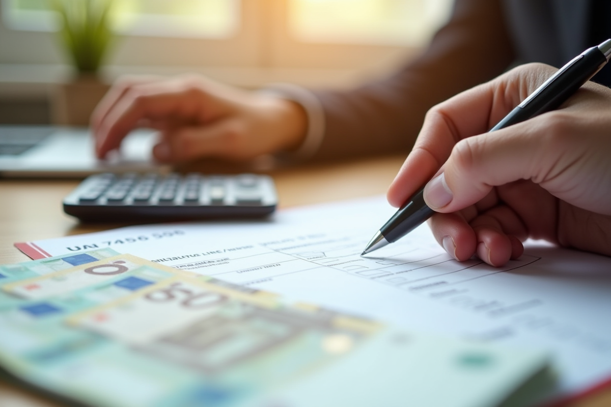 Mains remplissant un formulaire d