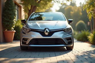 Voiture Renault Clio 2 RS en extérieur ensoleillé