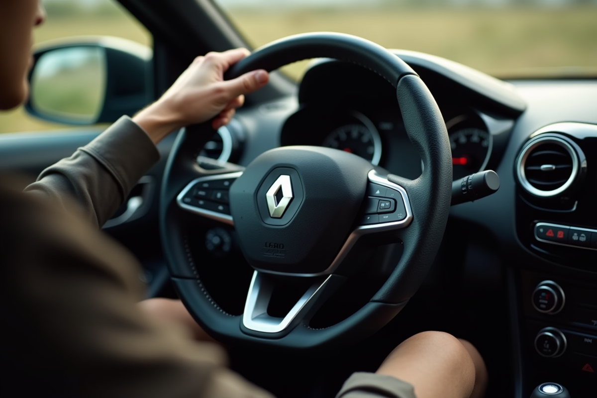 Tableau de bord et volant Renault Clio 2 RS en intérieur