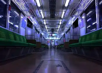 photo of empty train